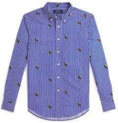 Ralph Lauren gyerek ing pamutból - kék 136-138 - answear - 46 990 Ft