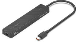 Vention USB-C -> USB-A 3.2*4 , 0, 15m (táppal, 4-Portos, fekete), hub (CHJBB)