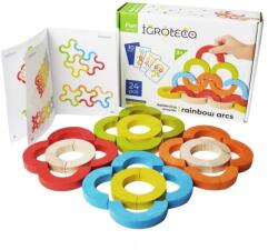 IGROTECO Egyensúlyozó játék színes elemekkel, 24 db-os (900507)