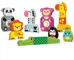 Kids Hits Kids Hits, Barátságos állatkert fa játékszett, 22 db-os (KH20/001)