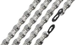 Connex 10WAX kerékpár lánc, 10s, 116 szem, patentszemmel, ezüst