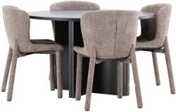  Étkezőgarnitúra Dallas 4988 (Fekete)