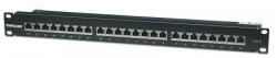 Manhattan Patch panel - CAT6 FTP árnyékolt patch panel, 24 portos, 1U, Fekete (720038) - bbmarket
