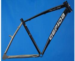 Gepida Reptila 500 28-as (622-es) trekking kerékpár váz, agyváltós, alu, férfi, 21 col, grafitszürke-sötét pezsgő