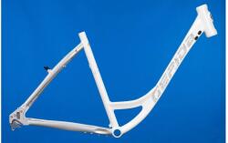 Gepida Reptila 1100 28-as (622-es) városi kerékpár váz, agyváltós, alumínium, női monovázas, 19 col/49 cm, fehér-ezüst