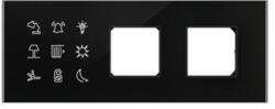 Schneider Electric Glass Touch Panels, SpaceLogic, Panou sticla Modbus pat, triplu, 9 butoane+2 Premiu Merten D-Life (SLGM09BS3G_U)