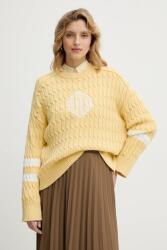 Tommy Hilfiger pamut pulóver - sárga M - answear - 67 890 Ft