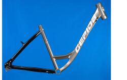 Gepida Reptila 990 városi kerékpár váz, agyváltós, alumínium, női monovázas, 17 col/44 cm, szürke-fekete