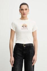 Levi's pamut póló - bézs S - answear - 19 990 Ft