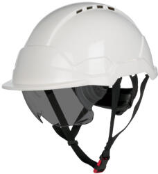 COVERGUARD Phoenix Wind Fehér Abs Védősisak, Szellőző Sötét Szemüveggel (6pws400nsi)