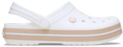 Crocs Saboti Crocs Crocband Alb - White/Pink Caramel 36-37 EU - M4/W6 US