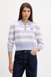 Tommy Hilfiger pulóver alpaka gyapjú keverékből - kék XS