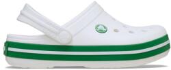 Crocs Saboți Crocs Crocband Kid's New Clog Alb - White/Green Ivy 38-39 EU - J6 US