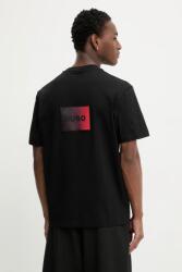 HUGO pamut póló Danoto - fekete L