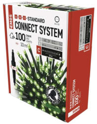 EMOS Standard 10m kültéri és beltéri zöld D1AG01 LED sorolható karácsonyi füzér (EMOS-D1AG01)