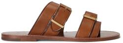 Ralph Lauren bőr papucs Bkle Slide - barna Női 39