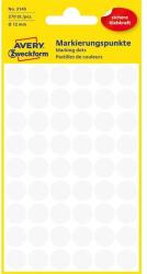 AVERY 3145 12mm 270db-os fehér jelölőpont (3145) - procompkft