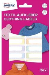 AVERY ETVET36M iskolai 45x13 mm 36 db öntapadós pasztell vízálló fólia (ETVET36M) - procompkft