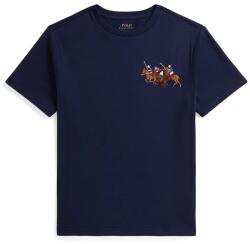 Ralph Lauren gyerek pamut póló - sötétkék 163-174 - answear - 27 990 Ft