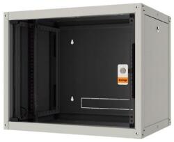 Legrand EVO16U6045P Evoline+ 19" 16U 600x450mm levehető oldallapos üvegajtós egyrészes fali rack szekrény (EVO16U6045P) - procompkft