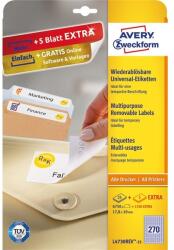 AVERY L4730REV-25 17, 8x10mm visszaszedhető 8100db-os etikett (L4730REV-25) - procompkft