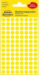 AVERY 3013 8mm 416db-os sárga jelölőpont (3013) - procompkft
