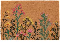 HomeandMode Tavaszi virág mintás Kókuszrost természetes lábtörlő, 39 x 59 cm (A82000080)