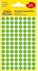 AVERY 3592 8mm visszaszedhető 416db-os fűzöld jelölőpont (3592) - procompkft