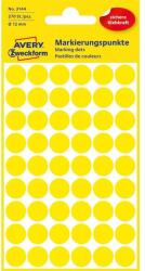 AVERY 3144 12mm 270db-os sárga jelölőpont (3144) - procompkft