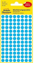 AVERY 3011 8mm 416db-os kék jelölőpont (3011) - procompkft