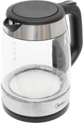 Midea MK 17G03A2 üveg vízforraló max. 2200 W 1, 7 literes vezetéktároló kék megvilágítás