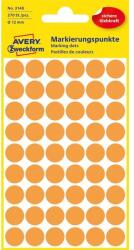 AVERY 3148 12mm 270db-os világosnarancs jelölőpont (3148) - procompkft