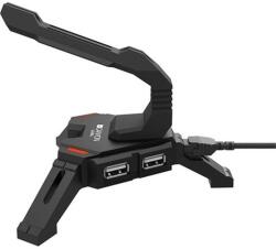 CANYON MW-100 Bungee USB gaming hub / egérkábel-rendező fekete (CND-GWH100) - procompkft