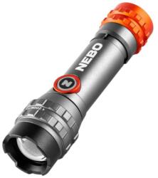 NEBO DAVINCI 450L FLEX elemlámpa 6x os zoom alumínium test IPX4 600mAh Li-ion akku max. 450 lumen