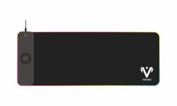 Ventaris VMP911-SXXL Quasar Fibra RGB világítású egérpad vezeték nélküli töltővel textil-gumi 800 x 300 x 4mm (VMP911-SXXL) - procompkft