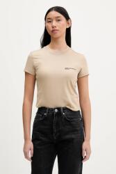 Karl Lagerfeld Jeans pamut póló - bézs XS - answear - 21 990 Ft