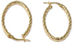 Ékszershop Fonott ovál arany fülbevaló (1328957)