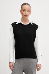 Benetton mellény gyapjúkeverék - fekete XS