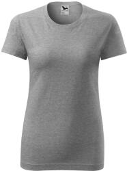 MALFINI Classic New Női póló - Sötétszürke melírozott | L (1331215)