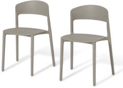 Tchibo - 2 műanyag szék - szürke