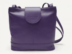 MONARCHY Női válltáska: lila bőr, 2 rekeszes (magyar termék) (1162372)