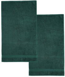 Catherine Lansfield Sötétzöld frottír pamut fürdőlepedő szett 2 db-os 90x140 cm Anti-Bacterial - Catherine Lansfield