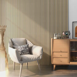 Wohnen Akusztikus fali panel 16db 120x60 cm világos tölgyfa hatású lamellás falburkolat dekorpanel - hazravalo - 199 400 Ft