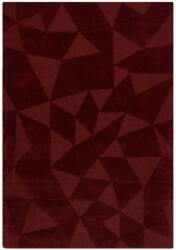 Flair Rugs Borvörös kézi szövésű gyapjú szőnyeg 200x290 cm Shard Red - Flair Rugs