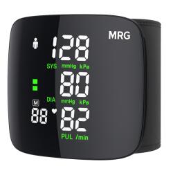 MRG Tensiometru Electronic de Incheietura MRG MBK6, Medical Digital, Automat, Afisaj LED, cu Acumulator, Oscilometric, 90 Memorii, Negru
