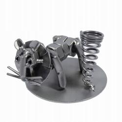 100 Fém tolltartó oroszlán figura, acél, réz elemekkel (ZO009)