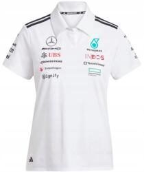 adidas Mercedes AMG Petronas F1 Női Póló 2025, fehér, Size M, poliészter (JV5741M)