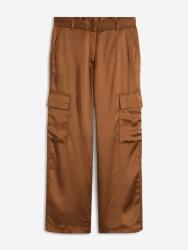 Bonprix Szatén Military Nadrág, Size 54, barna