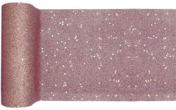 Santex Asztali futó - Glitter Szín: Rózsaszín-arany