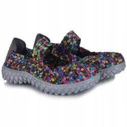 Rock Spring Over Rubbens női félcipő, Size 40, fonott gumiszalag, többszínű, textil (OVER RUBBENS)